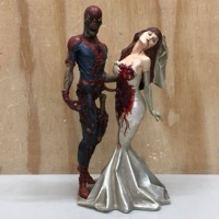 MARVEL ゾンビスパイダーマン MJ スタチュー フィギュア Zombie Spider-Man & Mary Jann STATUE